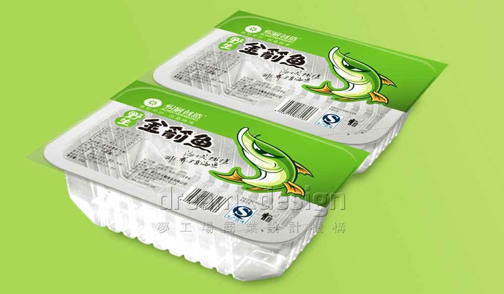 野生金箭魚(yú)產(chǎn)品包裝效果圖