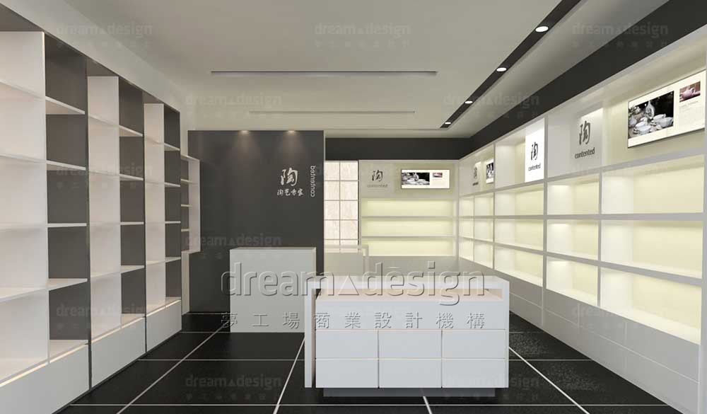 陶藝專家店面設(shè)計效果圖1