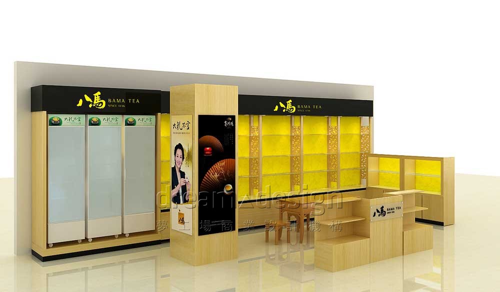 八馬茶業(yè)展柜設計圖2